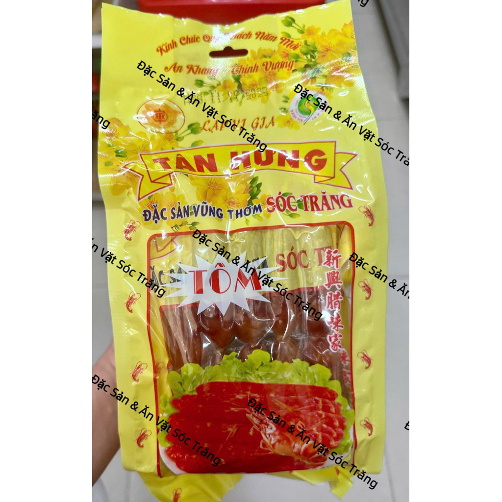 Lạp Xưởng TÔM TÂN HƯNG(gói 200gr; túi 1kg)