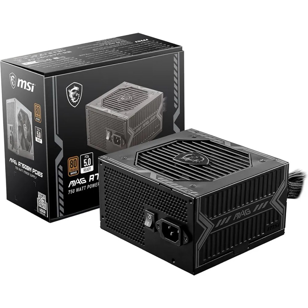 Nguồn MSI MAG A750BN PCIE5 – 750W – 80 Plus Bronze