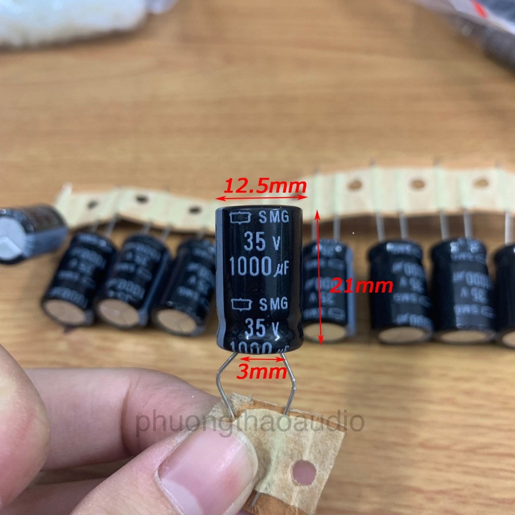 Tụ SMG 1000uf 35V, tụ hóa 1000uf 35v