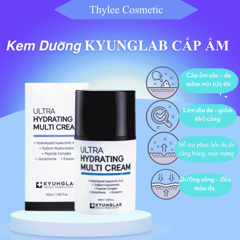 Kem dưỡng ẩm, cấp ẩm da, kem khóa ẩm, dưỡng da, phục hồi KyungLab Ultra Hydrating Multi Cream 50ml-T