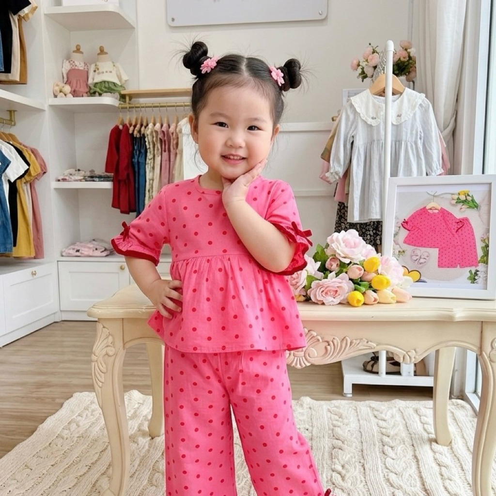 ĐỒ BỘ BÉ GÁI - TOLEXINH [9kg-16kg] set Bộ tole tay ngắn quần dài - Vải loại 1 [FREESHIP]