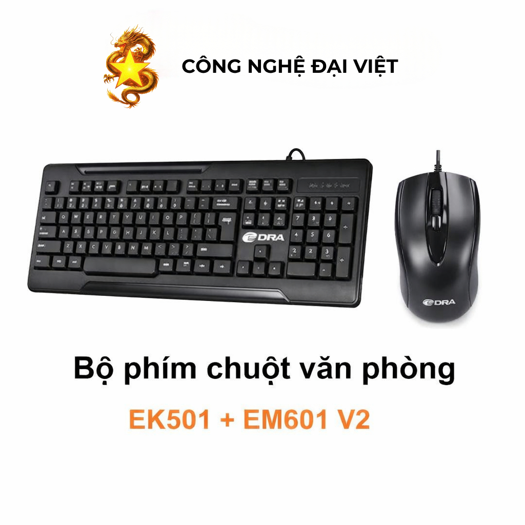 Bộ phím chuột Edra EK501 / EM601 V2 ( phù hợp dùng văn phòng )