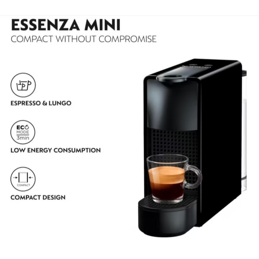 Máy pha cà phê viên nén Nespresso Essenza Mini Đen
