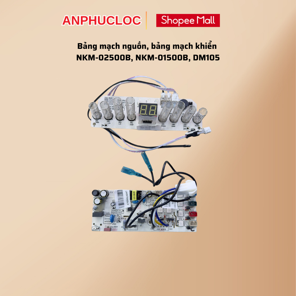 Bảng mạch nguồn, bảng mạch khiển quạt điều hòa NKM-02500B, NKM-01500B, DM105