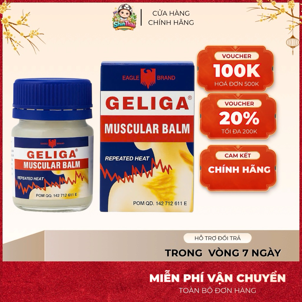 [CHÍNH HÃNG] Dầu Nóng Cù Là Lửa Geliga Muscular Balm 40g