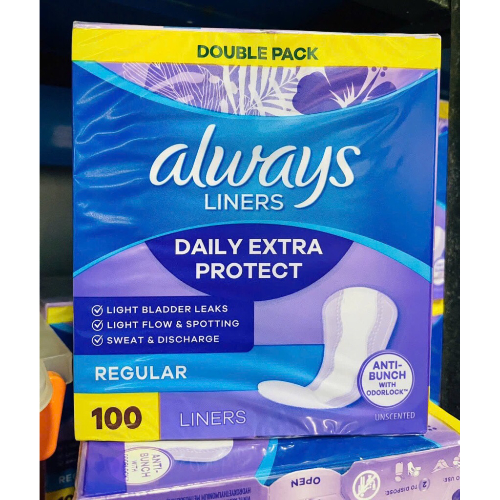 BVS ALWAYS LINERS (Mỹ)- Hộp 100 miếng hằng ngày
