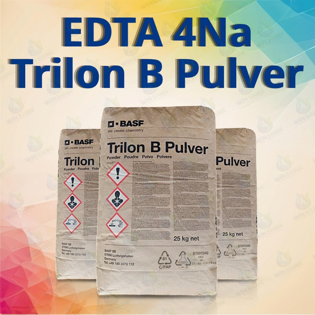 EDTA 4Na – Trilon B Pulver – EDTA Đức 25kg/bao.Giúp khử phèn, kim loại nặng hiệu quả