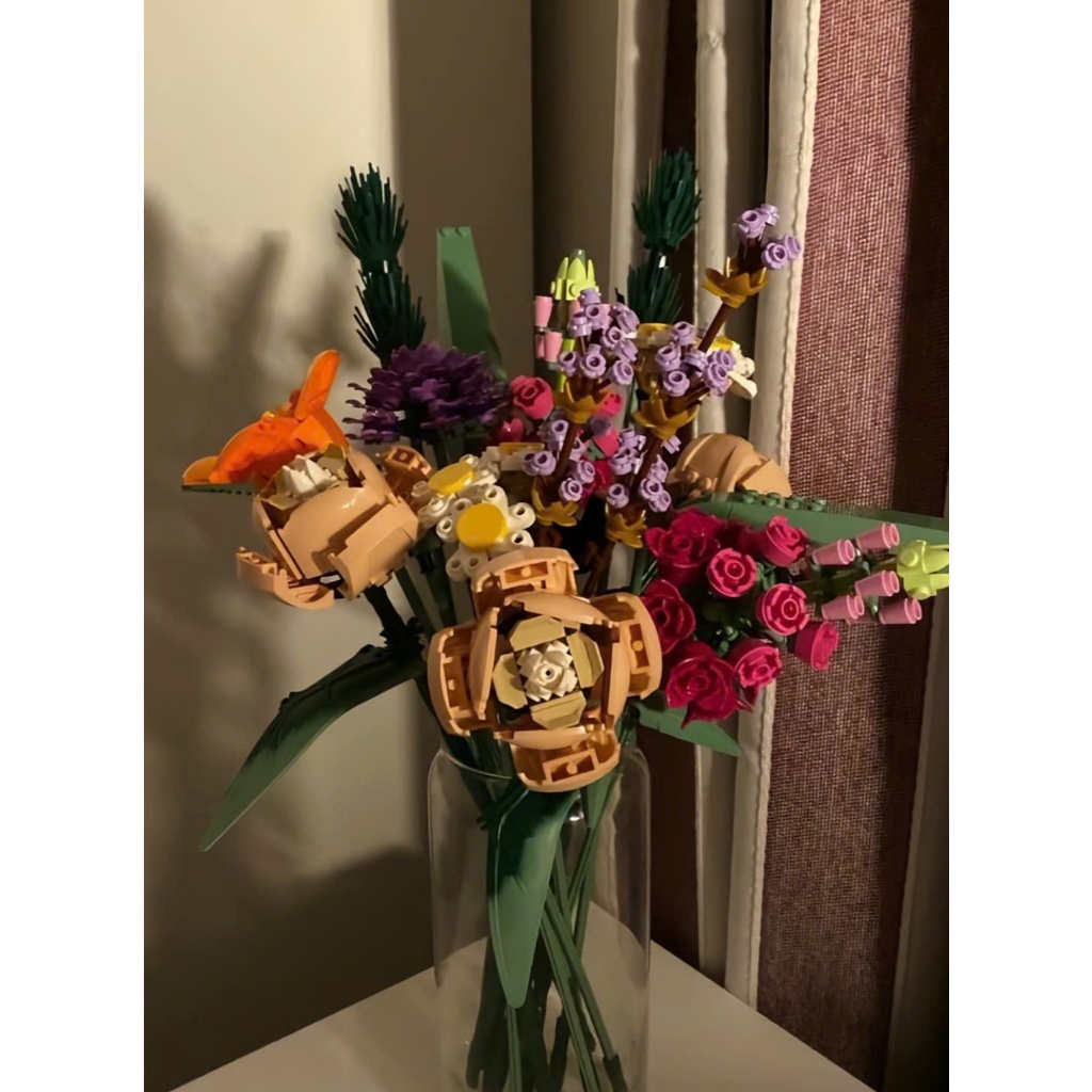 Bó Hoa Dại LEGO Botanical  – Wildflower Bouquet Mảnh Trang Trí Phòng, Quà Tặng Độc Đáo Cao Cấp Cho B