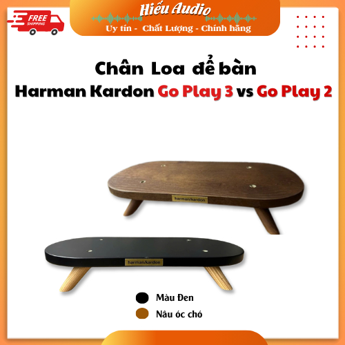 Chân loa để bàn Go Play 3 vs Go Play 2- Chất liệu gỗ cao cấp bền bỉ