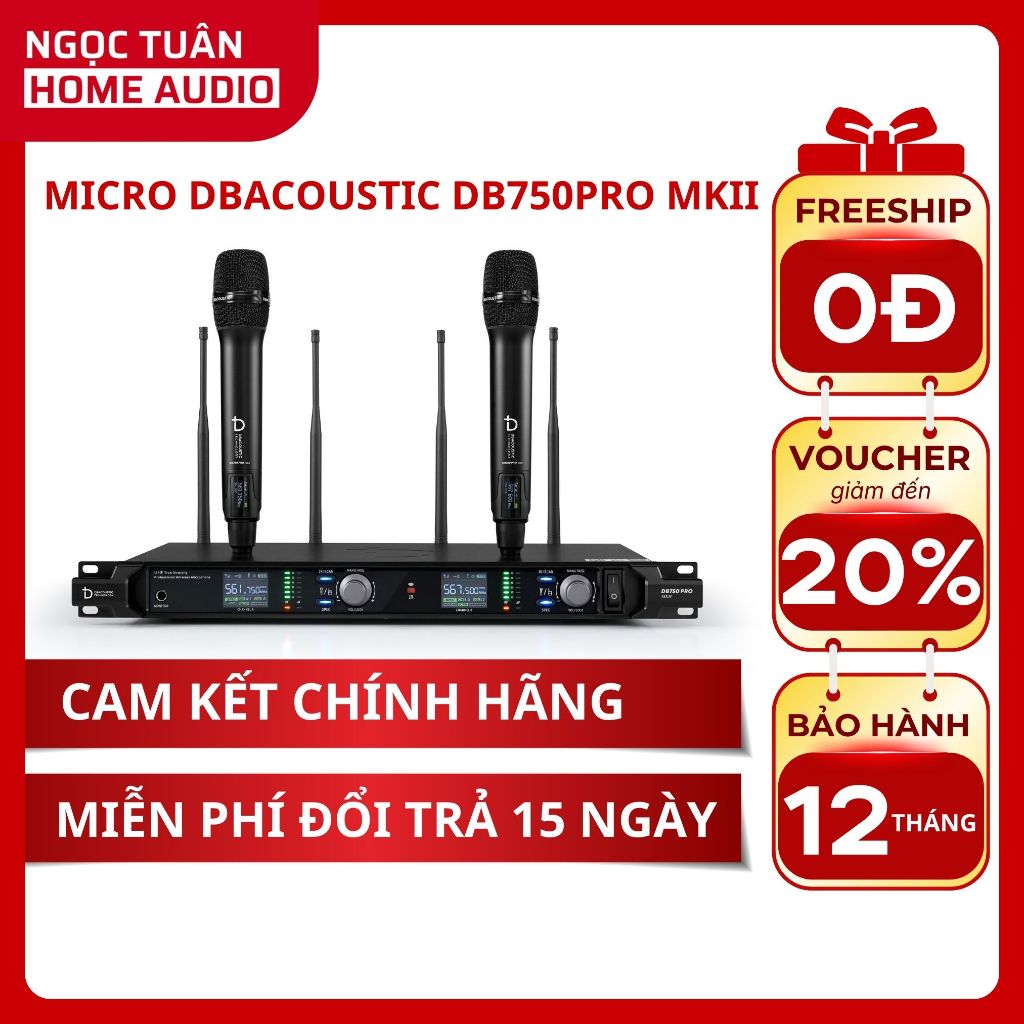 Micro cao cấp Dbacoustic DB750PRO MKII- Nâng cấp cho giọng hát chuyên nghiệp, đu đỉnh những nốt cao