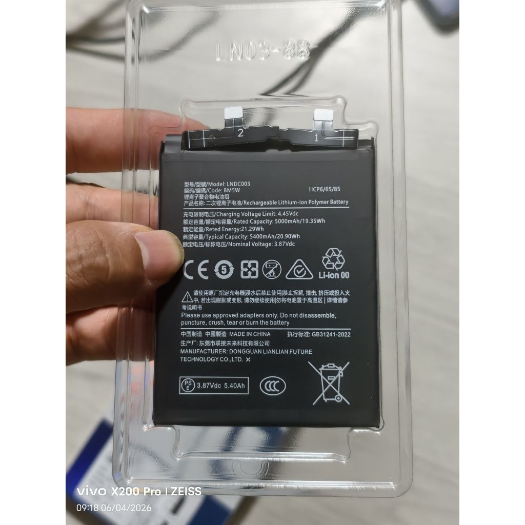 pin dlc siêu trâu bò Sài cho k70/k70pro/14Tpro/ poco f6 pro mới
