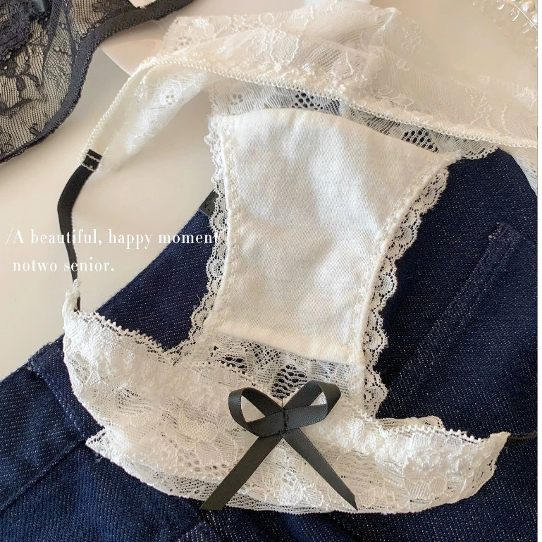 Quần lót nữ ren sexy thiết kế dây đan chéo đính nơ giữa | BigBuy360 - bigbuy360.vn