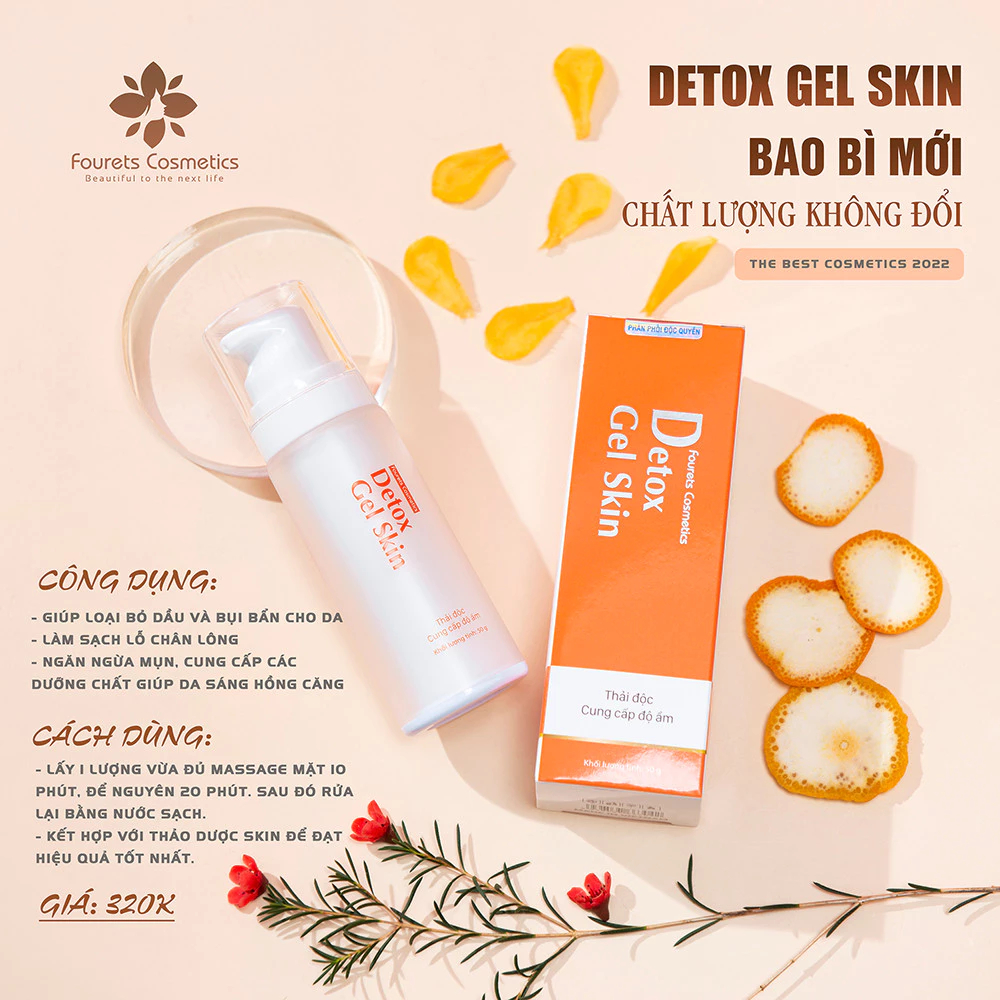 Detox Gel Skin Fourets Cosmetics - Gel thải độc Fourets