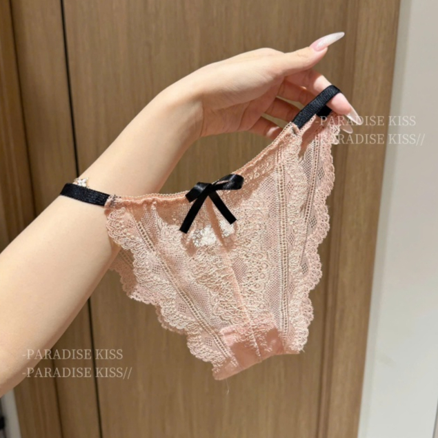 Quần lót nữ ren sexy thiết kế dây đan chéo đính nơ giữa | BigBuy360 - bigbuy360.vn