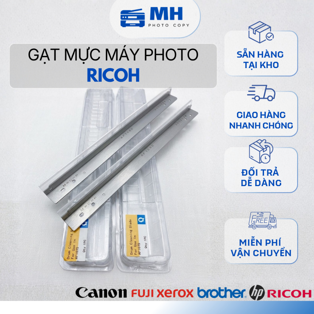 Gạt mực máy Photo Ricoh 1060/ 1075/ 2060/ 6500 7500/ 8000/ 6001/ 8001/ 6002/ 6502/ 7503