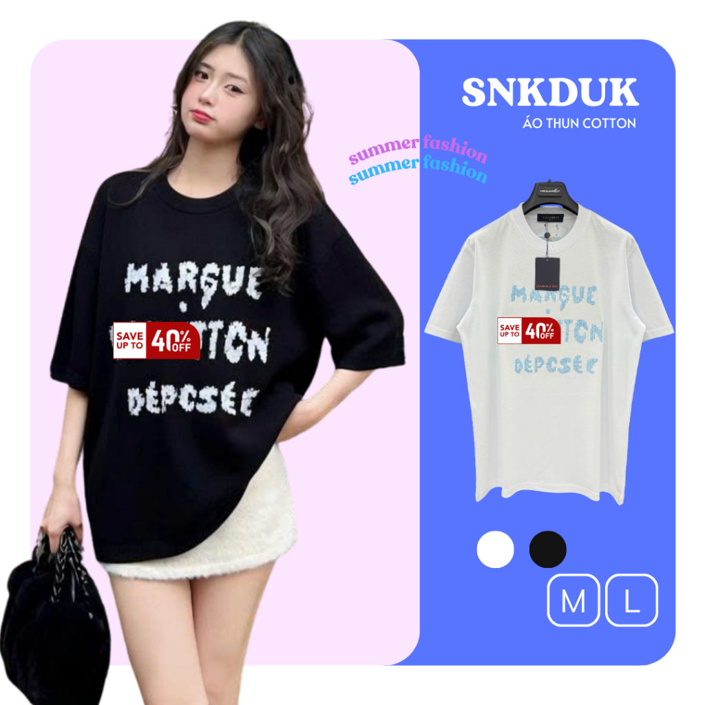 Áo phông Louis Vuitton trắng basic chữ xanh unisex form rộng đẹp hot trend