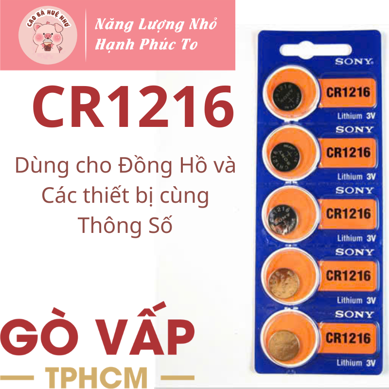 Viên Pin CR1216 1216 Sony - Hàng Chính hãng
