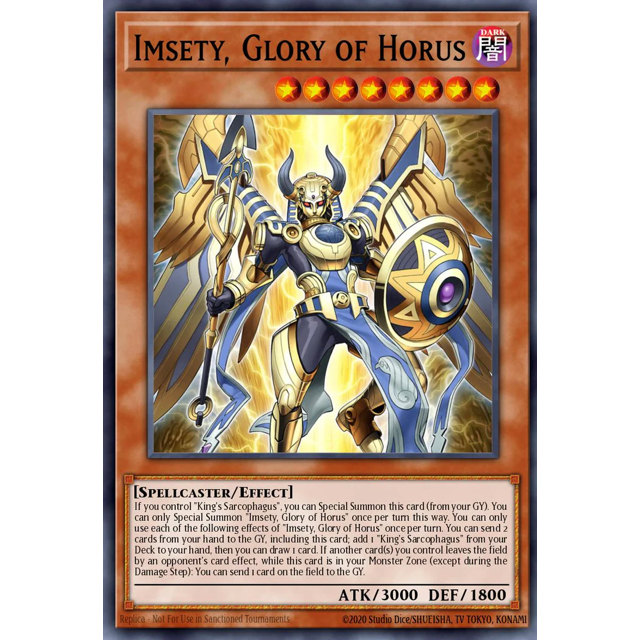 YHS Yugioh thẻ bài Yugioh chính hãng Imsety, Glory of Horus RA05-EN027