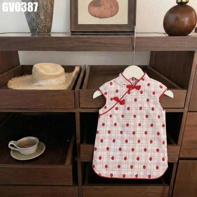 Váy Sườn Xám Họa Tiết Trung Hoa Cho Bé Gái 1-8 Tuổi MINTSCLOSET Quảng Châu - GV0373