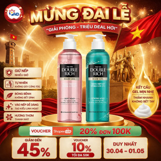 Gel Tạo Kiểu Tóc Double Rich Giữ Nếp Tự Nhiên 250ml Hair Gel Soft Hold