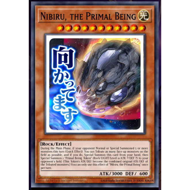 TGT Yugioh thẻ bài Yugioh chính hãng Nibiru, the Primal Being RA05-EN094