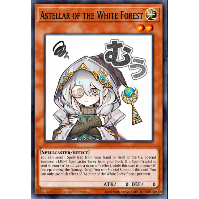 TGT Yugioh thẻ bài Yugioh chính hãng Astellar of the White Forest RA05-EN100