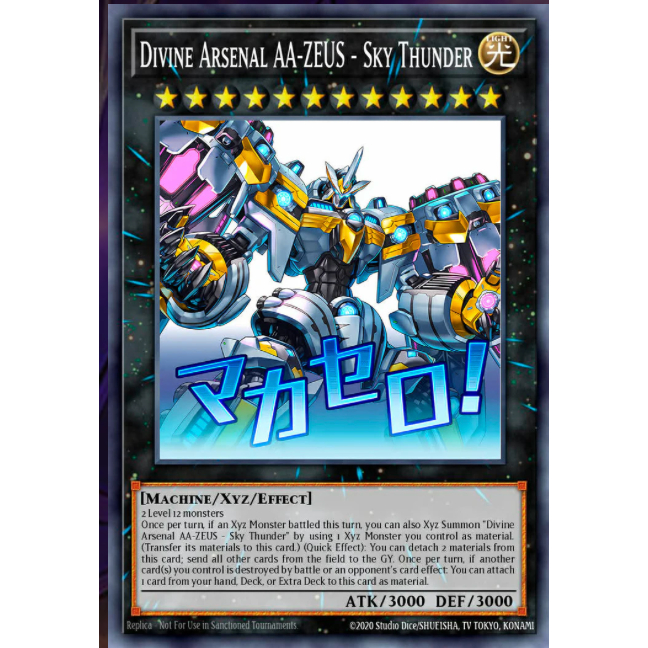 TGT Yugioh thẻ bài Yugioh chính hãng Divine Arsenal AA-Zeus - Sky Thunder RA05-EN103 ultra rare