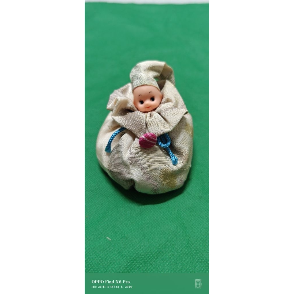 Búp bê mini bằng vải Kewpie có các hạt mềm Nhật Bản decor