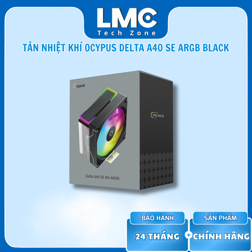 Tản nhiệt khí Ocypus Delta A40 SE ARGB Black ( TDP 190W )