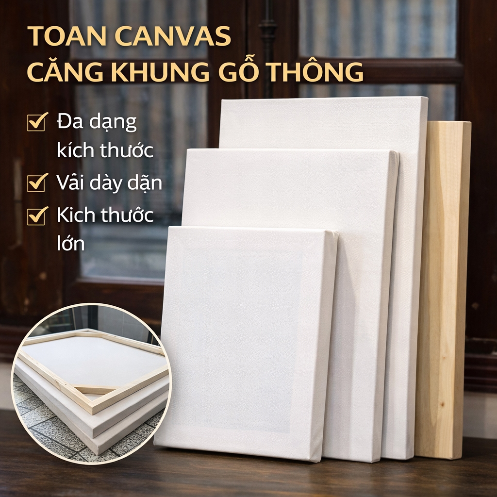 Khung tranh vẽ canvas 50x50~120x120cm, khung toan họa phẩm giá xưởng SIÊU RẺ…