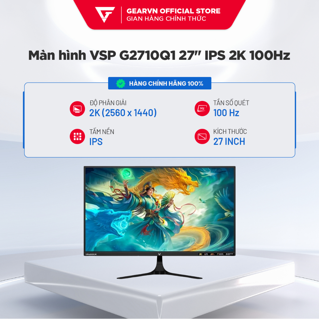 Màn hình VSP G2710Q1 27 inch IPS 2K 100Hz 300 nit BH 36 tháng chính hãng