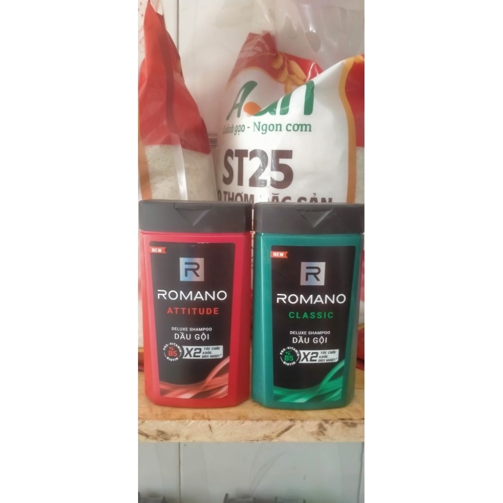 Dầu gội Romano Classic 180g – Hương nước hoa nam tính, tóc sạch khỏe