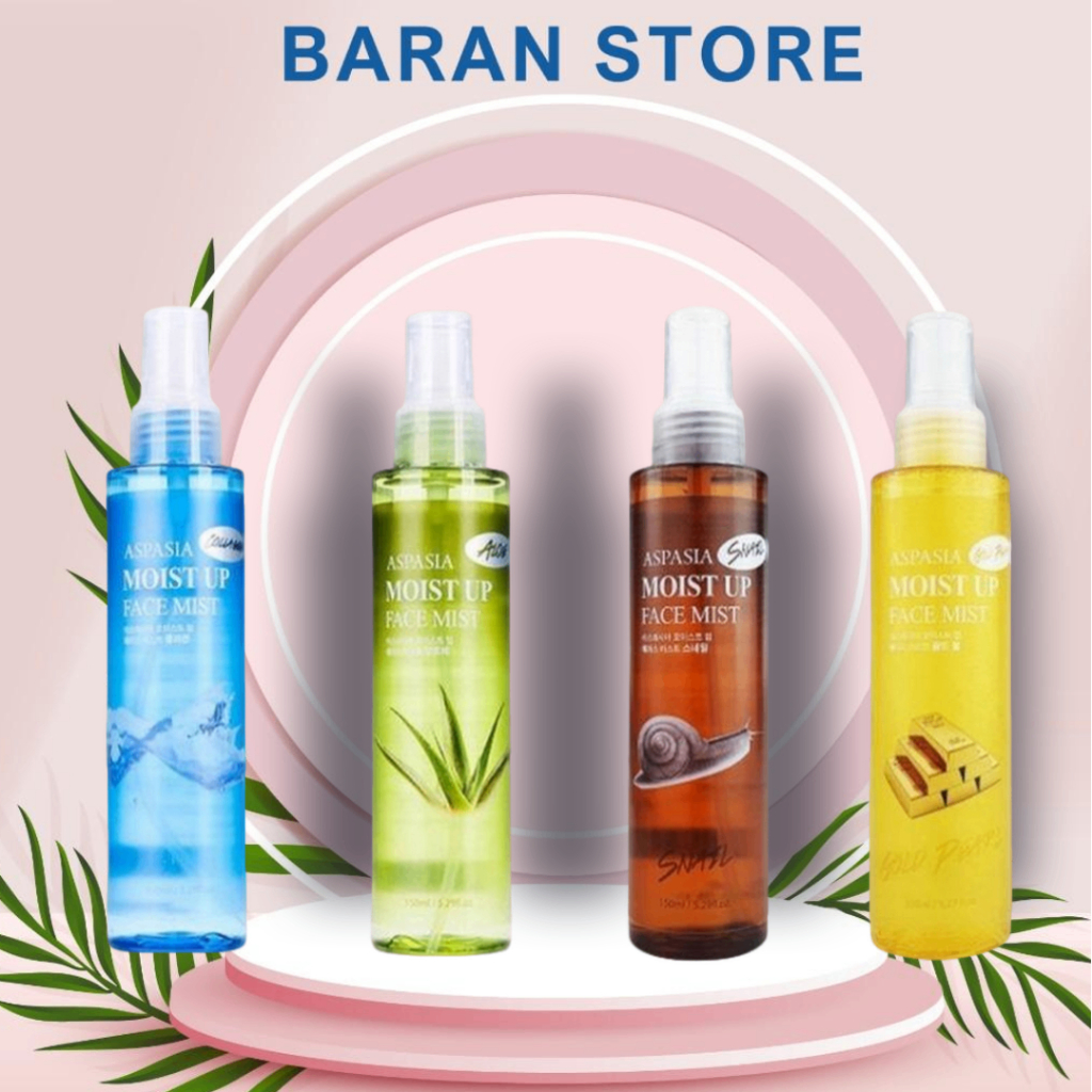 Xịt khoáng Cấp Ẩm Aspasia Moist Up Face Mist 150ml Hàn Quốc Baran Store xịt khoáng nha đam Aspasia