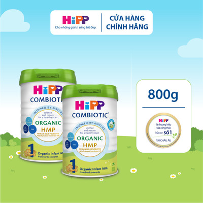 [KOL] - Combo 2 lon Sữa bột công thức HiPP Organic Combiotic đủ số lon 800g