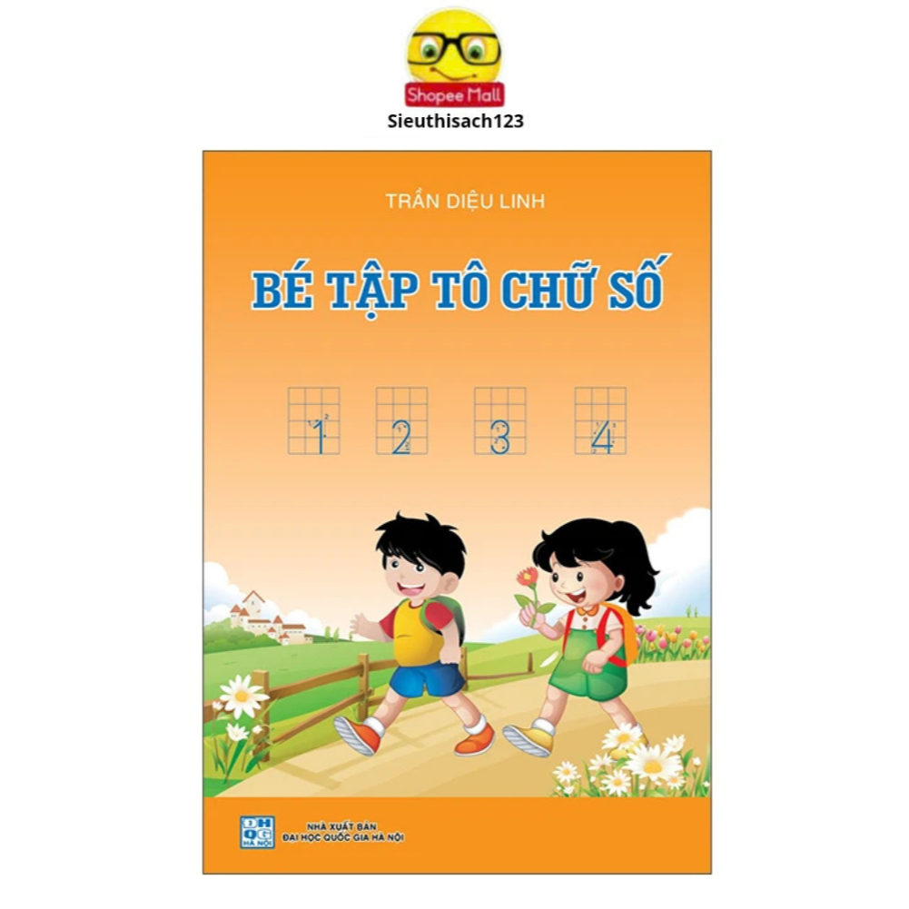 Sách - Bé tập tô chữ số (Trần Diệu Linh) + Bán kèm 1 cuốn tô màu ngẫu nhiên 15k