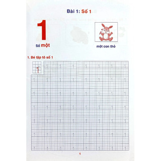 Sách - Bé tập tô chữ số (Trần Diệu Linh) + Bán kèm 1 cuốn tô màu ngẫu nhiên 15k