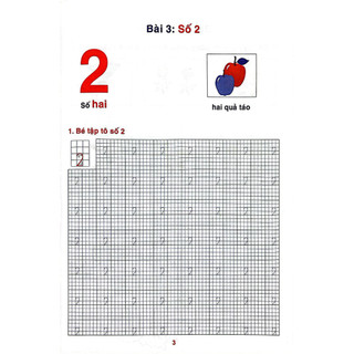 Sách - Bé tập tô chữ số (Trần Diệu Linh) + Bán kèm 1 cuốn tô màu ngẫu nhiên 15k