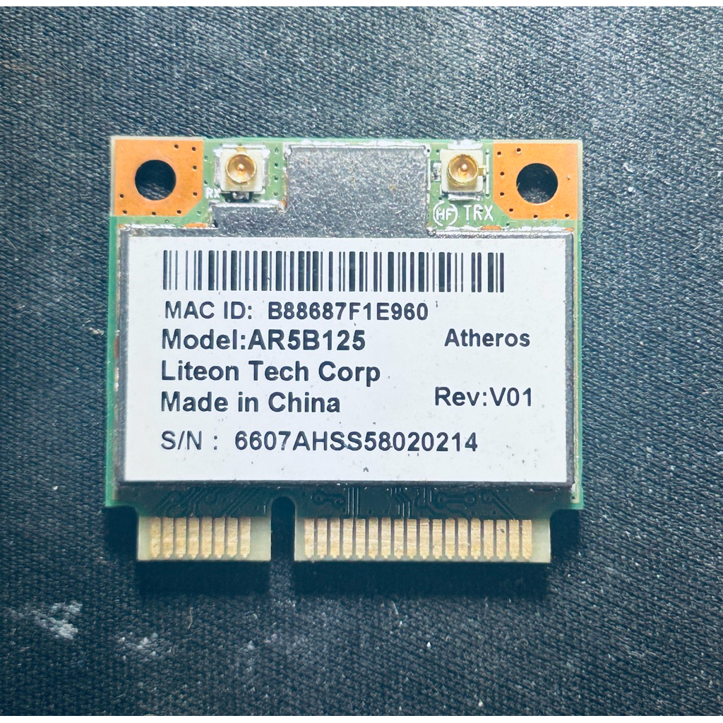 Card wf-fi AR5B125 / 9560N GW -dành lắp cho đời máy củ laptop hoặc dòng main Sam sung h61/h87…