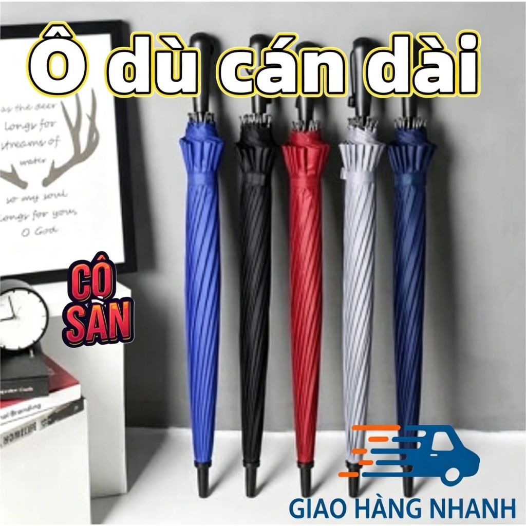Có sẵn🔥Dù golf tay dài tự động Dù golf XL tự động mở Dù lớn Dù ô tô Dù mưa lớn Ô dài tiện mang theo,