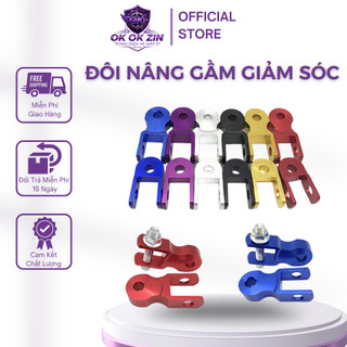 Cục nâng giảm sóc xe máy xe điện 5cm 7cm nâng gầm chắc chắn dễ lắp, pat nâng phuộc giúp tăng khoảng sáng gầm