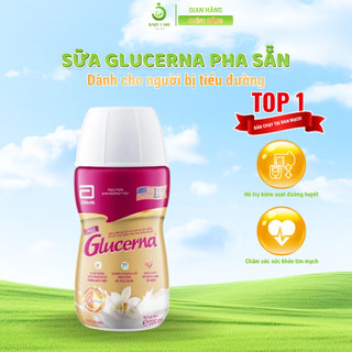 [Date 2026]Sữa Glucerna Pha Sẵn 220ml Vani Cho Người Tiểu Đường Kiểm Soát Đường Huyết Tiện Lợi