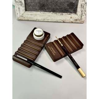 Phụ kiện nail - Kê bút gỗ nâu đậm