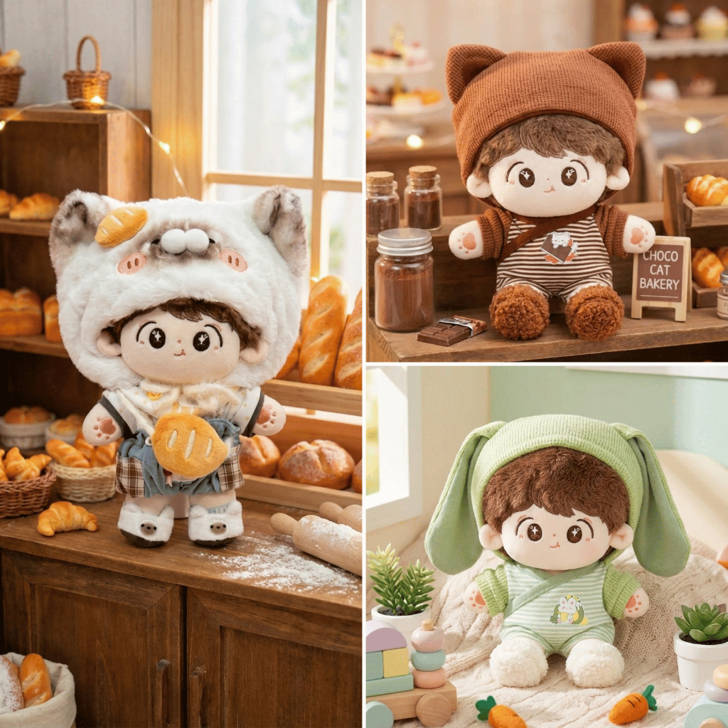 [Body] Búp Bê Cotton 20cm GUAILA TOYs Clothes Outfit, Body Doll 2026 Phụ Kiện Decor,Quà Tặng