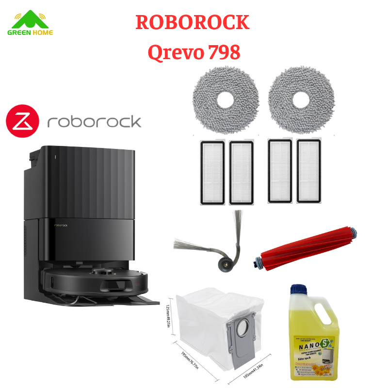 Phụ kiện thay thế cho robot hút bụi lau nhà Roborock Qrevo 798