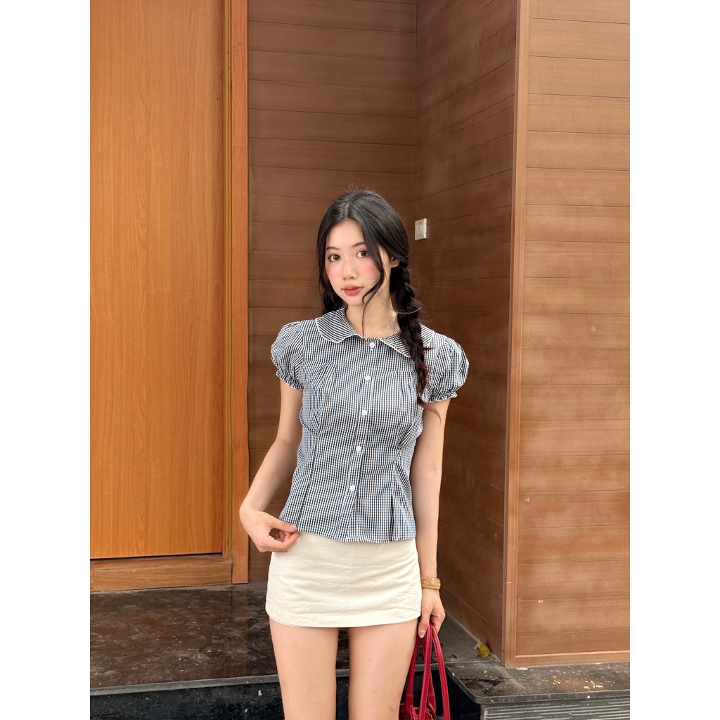 Áo sơ mi cổ sen chiết eo, Áo kiểu cổ sen chiết eo dành cho mùa hè - 29feb.closet – A600 | BigBuy360 - bigbuy360.vn