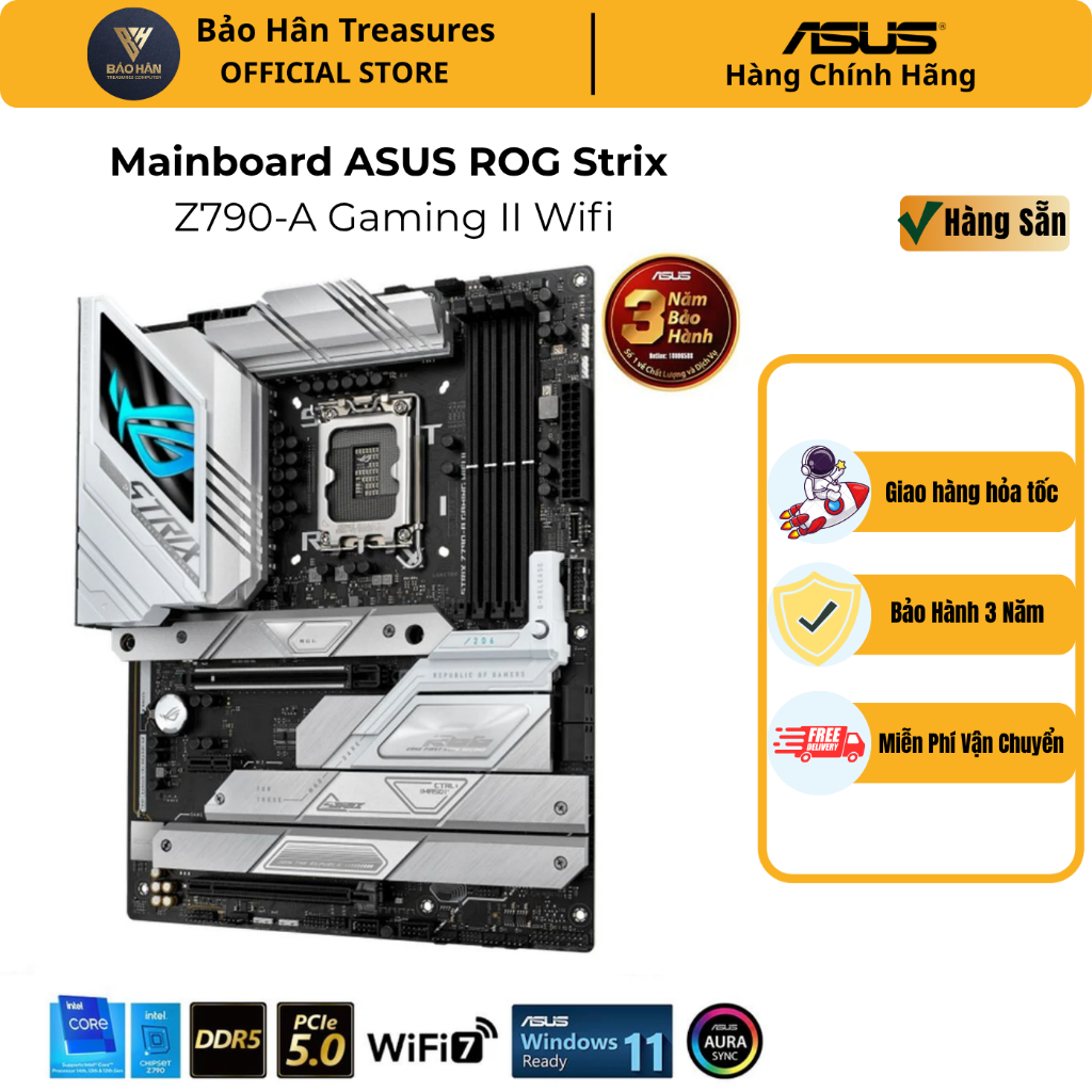 Mainboard ASUS ROG STRIX Z790-A GAMING WIFI II DDR5 - Hàng Chính Hãng