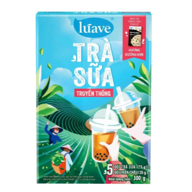 Trà sữa trân châu truyền thống Luave hộp 300g
