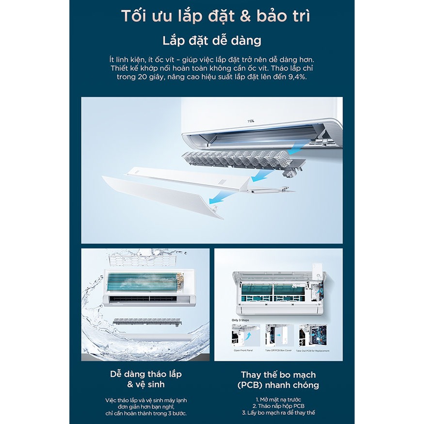 [Breezin ] Máy lạnh TCL Inverter BreeZIN PRO TBIP-CSD/TPHI–1HP đến 1.5HP-Tiết kiệm điện, làm mát nhanh | BigBuy360 - bigbuy360.vn
