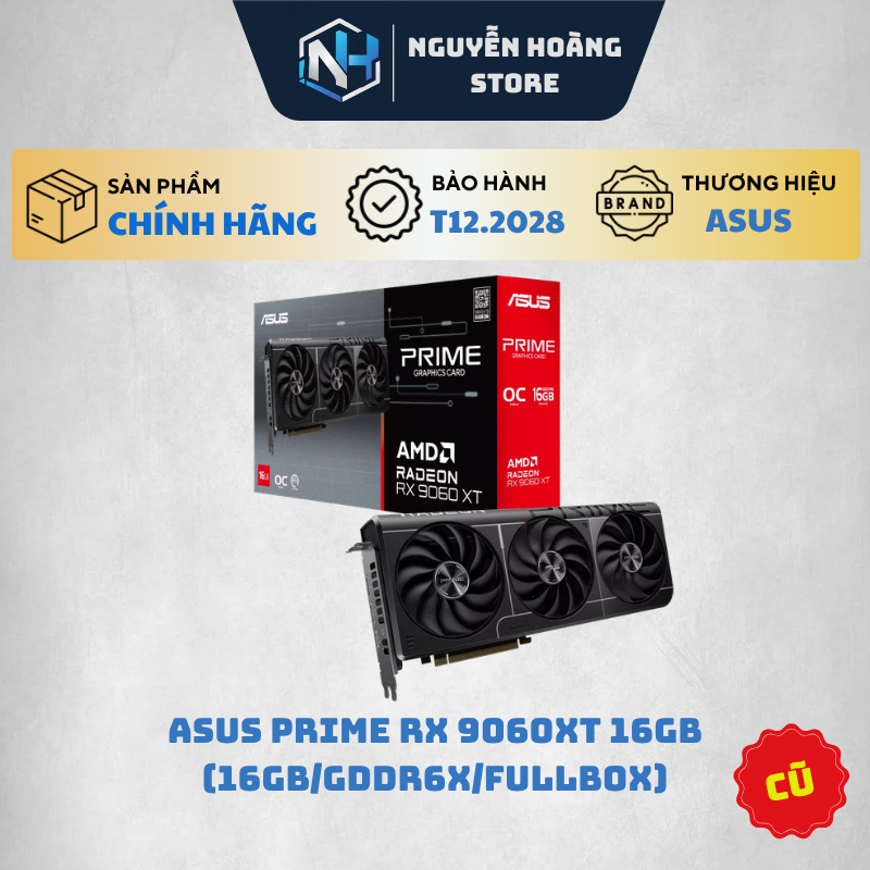 VGA card màn hình ASUS PRIME RX 9060XT 16GB