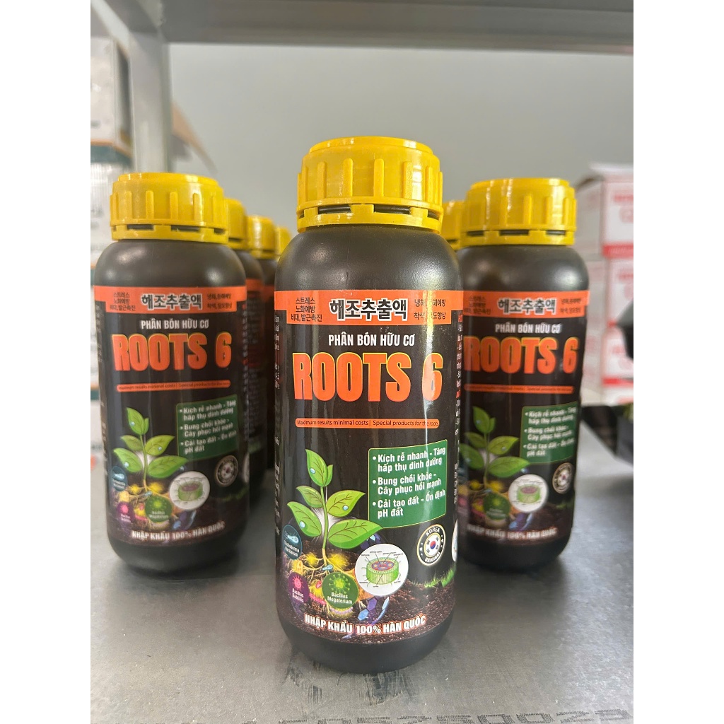 ROOT 6 CHAI NỬA LÍT - KÍCH RỄ MẠNH, BUNG CHỒI KHỎE, CẢI TẠO ĐẤT